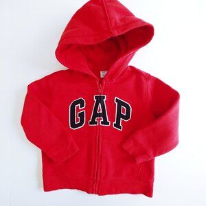 Gap Hooded Zip-Up Logo Sweatshirt 3T